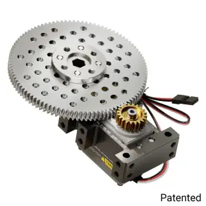 ServoCity Stingray 5 Boite de Vitesses Servo (0,83 Sec/60°, 12 RPM, 1750oz-in Couple, 360° Rotation) - Mode Feedback