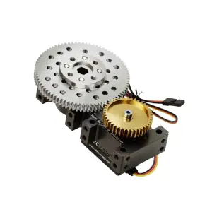 ServoCity Shark-2 Boite de Vitesses Servo (0,28 Sec/60°, 36 RPM, 944oz-in Couple, 1260° Rotation) - Mode Continu