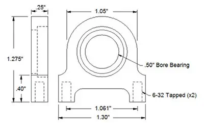 Actobotics Pillow Block 1/2"