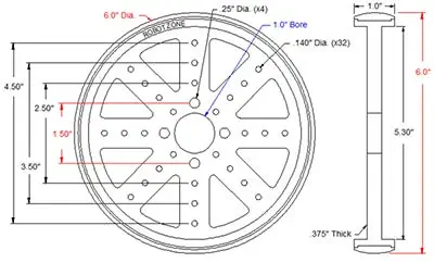 Roue Robuste 6" Actobotics