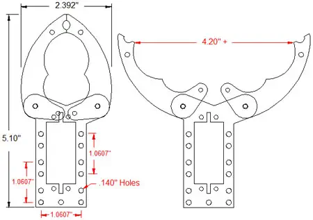 Actobotics Perpendikular Standard Gripper Kit B - Zum Vergrößern klicken