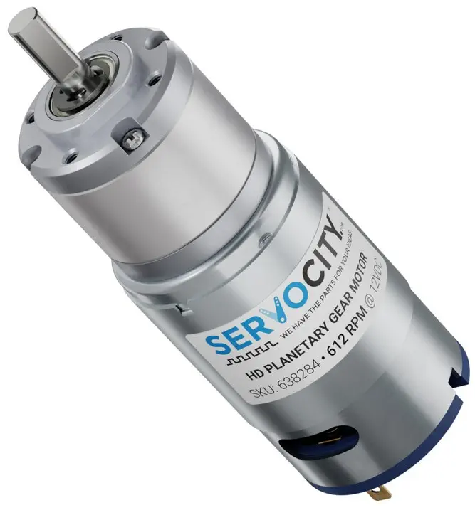 612 RPM HD Premium Planetary Gear Motor