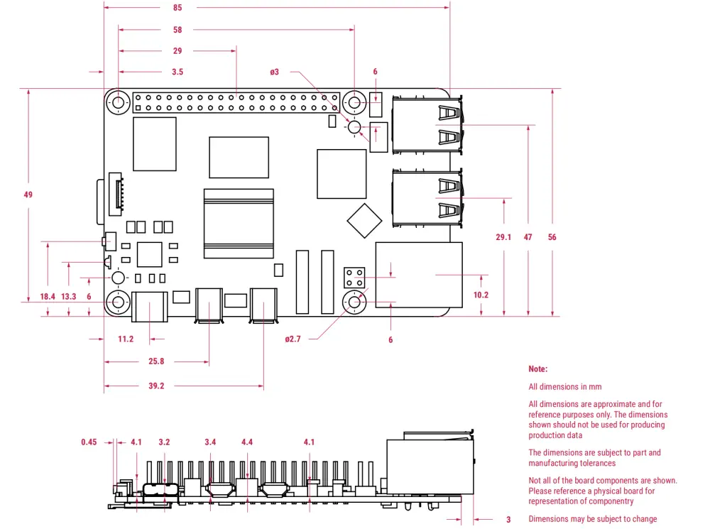 Raspberry Pi 5 8GB Enkel Bord Computer