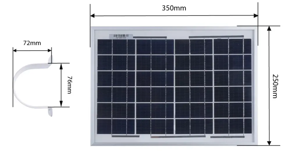 SeeedStudio High-Efficiency Waterproof PV12W Solar Panel w/ Bracket for Easy Installation