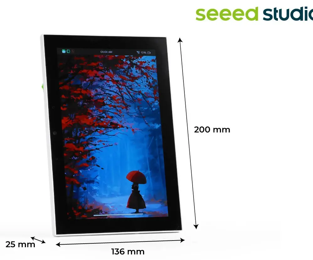 reTerminal D1001 8Inch LCD Touch Display - Dimensions