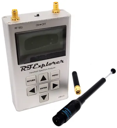 RF Explorer Digitaler Handspektralanalysator - 3G Combo- Zum Vergrößern klicken