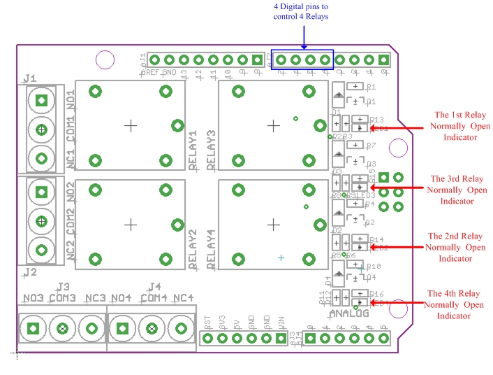 Shield de Relé V3 para Arduino – Haga clic para ampliar