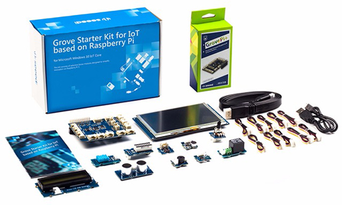 Grove Starter Kit for IoT based on Raspberry Pi- Click to Enlarge