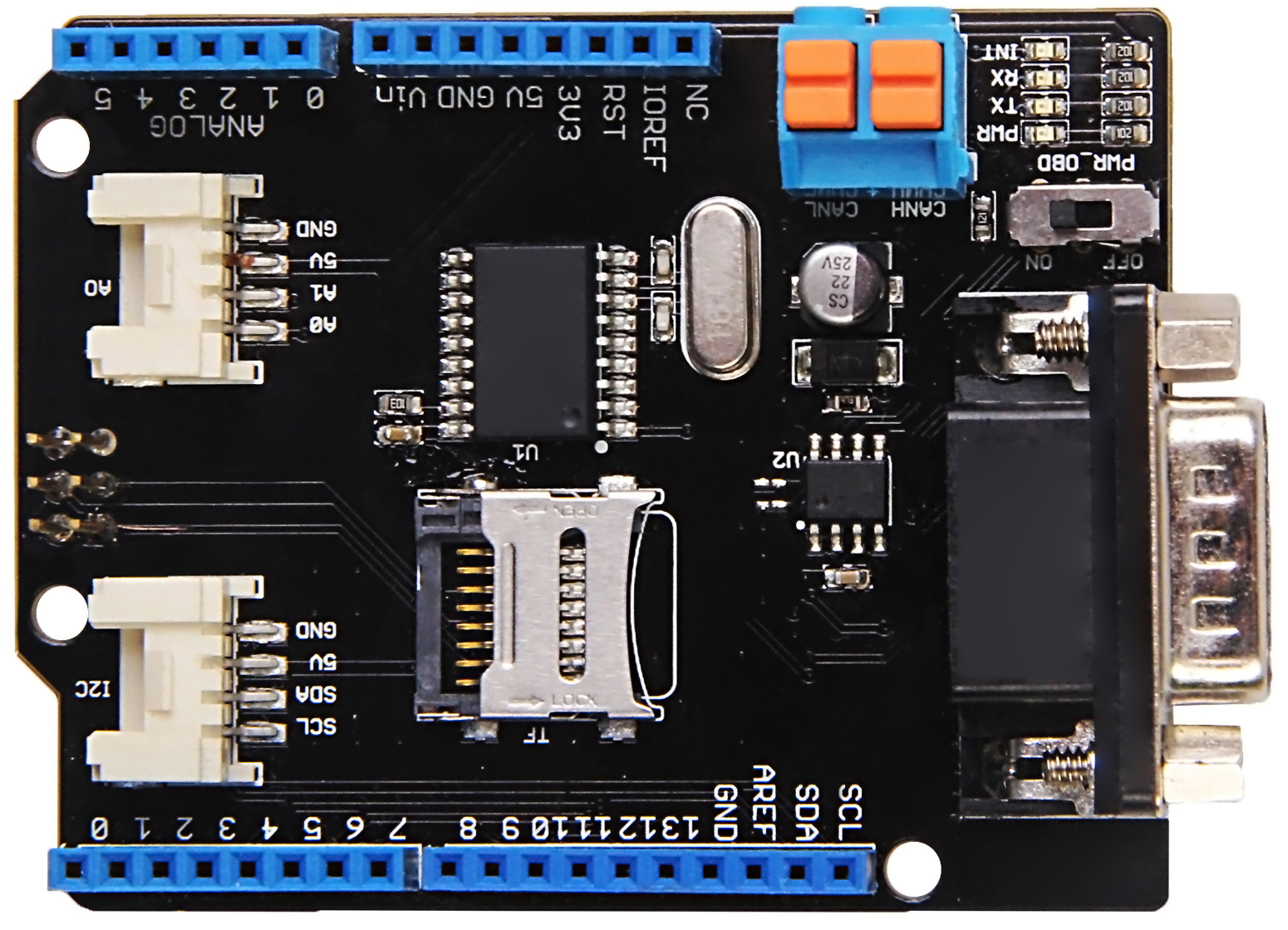 Seeedstudio CAN-BUS Shield V2 for Arduino - Click to Enlarge