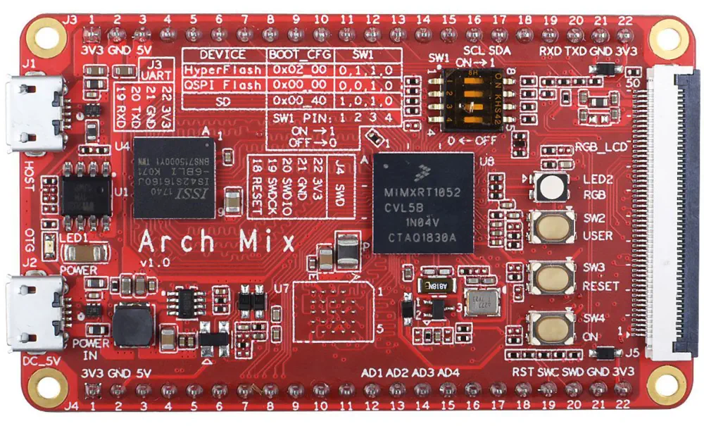 Tarjeta de Desarrollo Arch Mix de SeeedStudio - Haga Clic para Ampliar