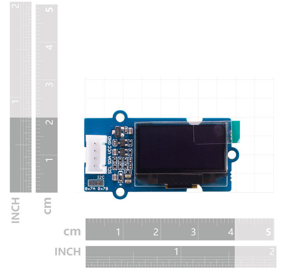 Pantalla OLED de 0,96 pulg Grove (SSD1315) - Haga Clic para Ampliar