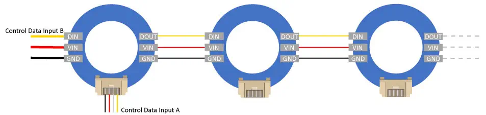 Anillo de 16 LEDs RGB Grove (WS2813 Mini)