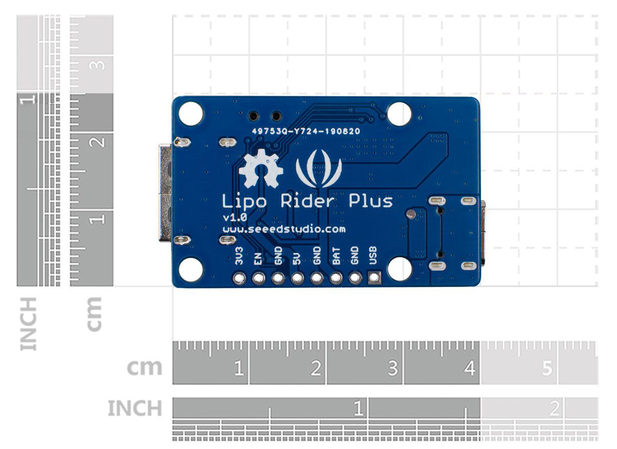 LiPo Rider Plus Charger/Booster - 5V/2.4A USB Type C - Click to Enlarge