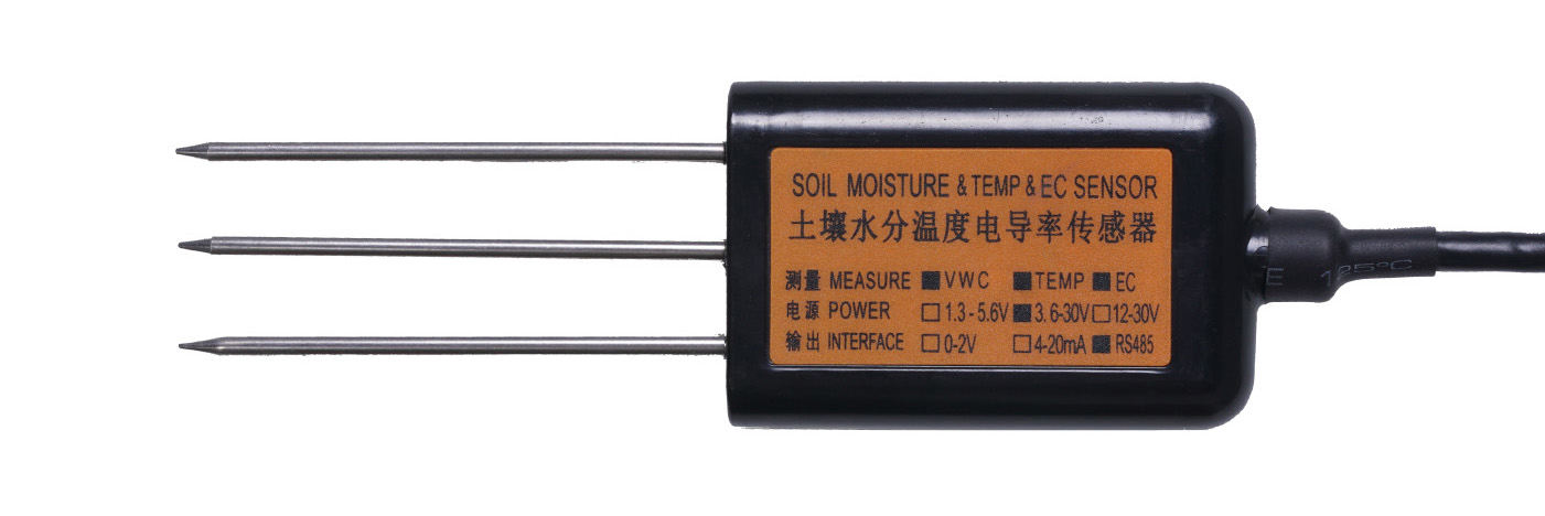 Industrial Soil Moisture & Temperature & EC Sensor MODBUS-RTU RS485 (MTEC-02A) - Click to Enlarge