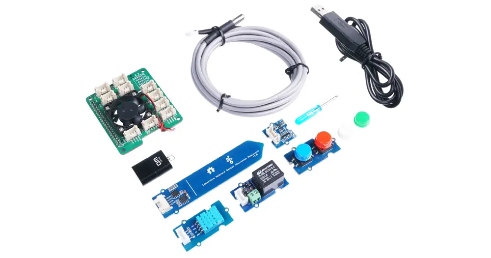 Kit de Agricultura Inteligente Grove s/ Raspberry Pi 4 para Microsoft FarmBeats - Haga Clic para Ampliar