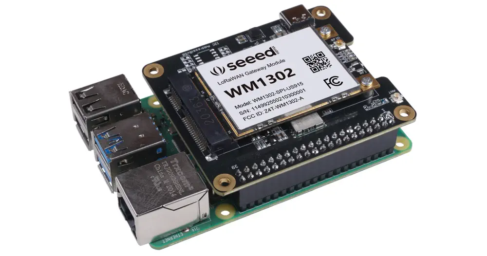 HAT LoRaWAN WM1302 para Raspberry Pi de Seeedstudio - Haga Clic para Ampliar