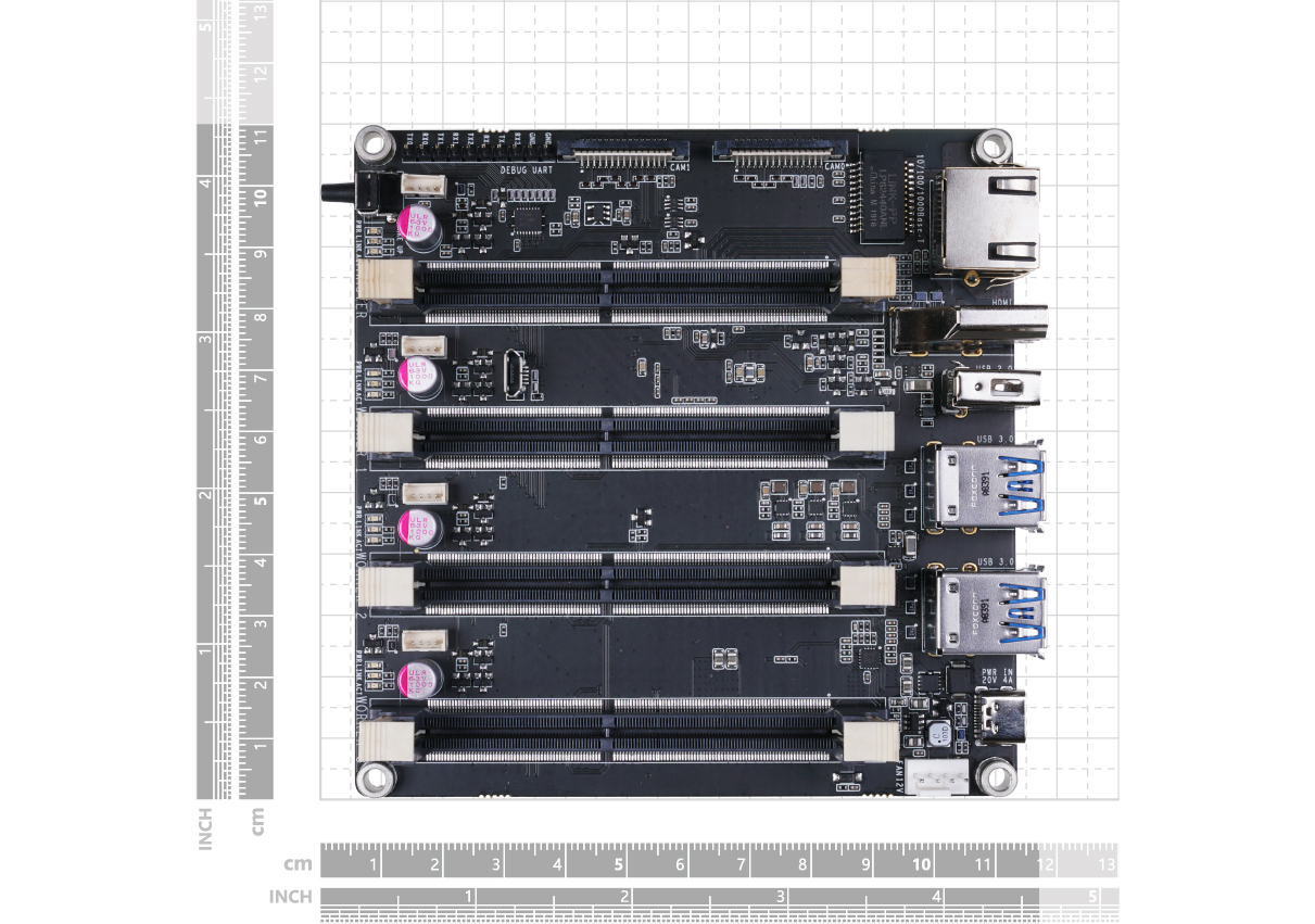 Jetson Mate Cluster Mini Cooling Kit Carrier Board for GPU Cluster & Server - Click to Enlarge