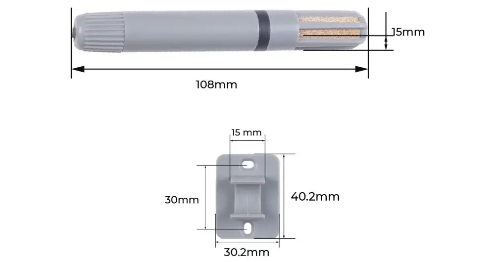 Industrial-Grade MODBUS RS485 Temperature & Humidity Sensor - Click to Enlarge