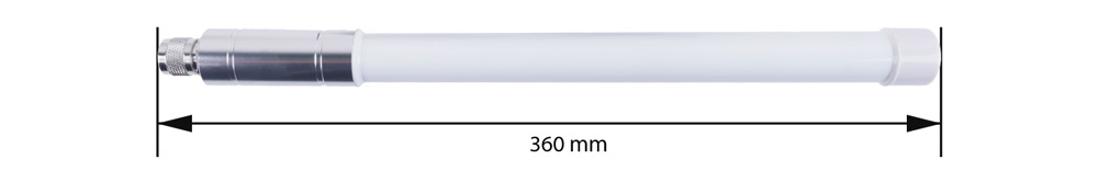 Kit d'antenne en fibre de verre LoRa 902-928MHz-3dBi avec base d'antenne - Cliquez pour agrandir
