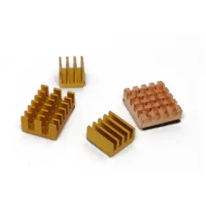 Kit dissipateur thermique Seeedstudio pour Raspberry Pi 4B - Blocs et cuivre dorés