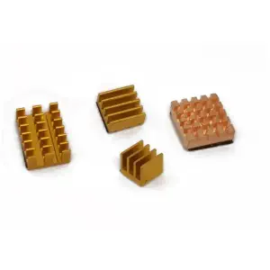 Kit dissipateur thermique Seeedstudio pour Raspberry Pi 4B - Blocs et cuivre dorés
