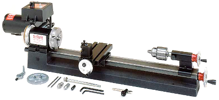 Sherline 4400 Tabletop 3.5" x 17" Manual Lathe Basic Package (inch)