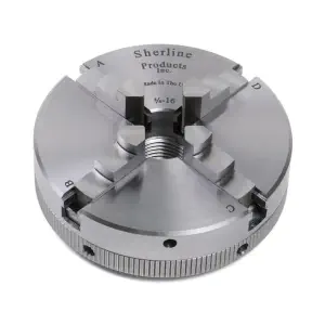 Mandrin 2,5po. à 4 Mâchoires 3/4" - 16 filets Sherline