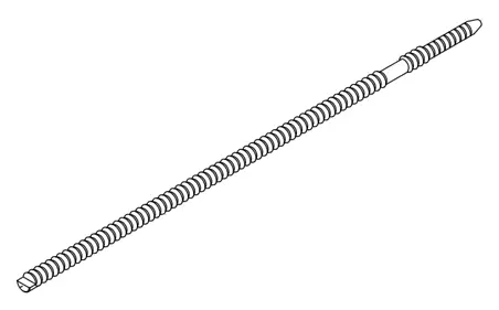 24-Inch CNC Lathe Bed Leadscrew – Metric SKU 67027 - Dimensions