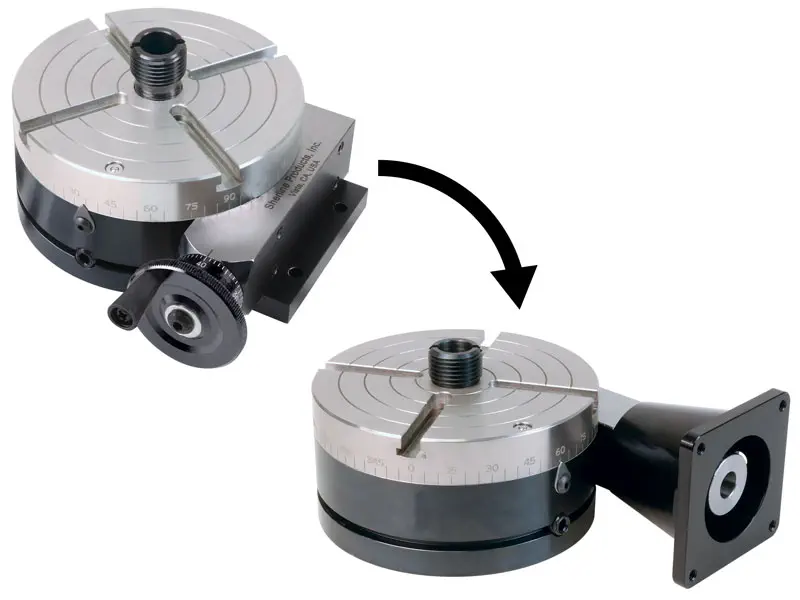 Manual Rotary Table Upgrade to CNC-Ready - Dimensions