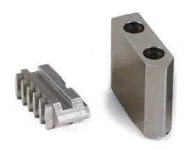 Interchangeable Jaws No Bottom Master Jaws, Aluminum - Dimensions