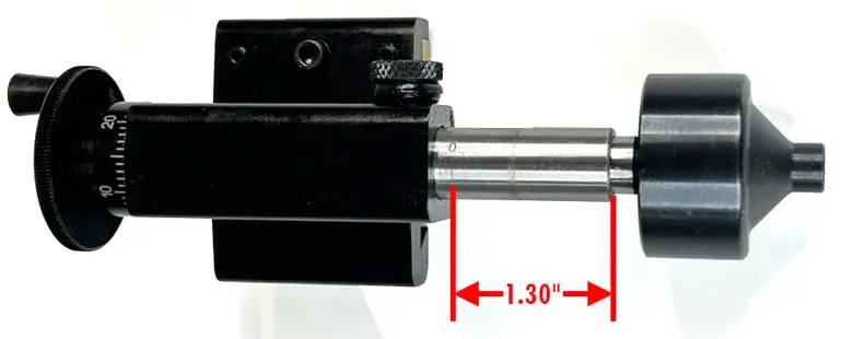 Morse #1 Taper Achterkop voor Pen Makers - Afmetingen