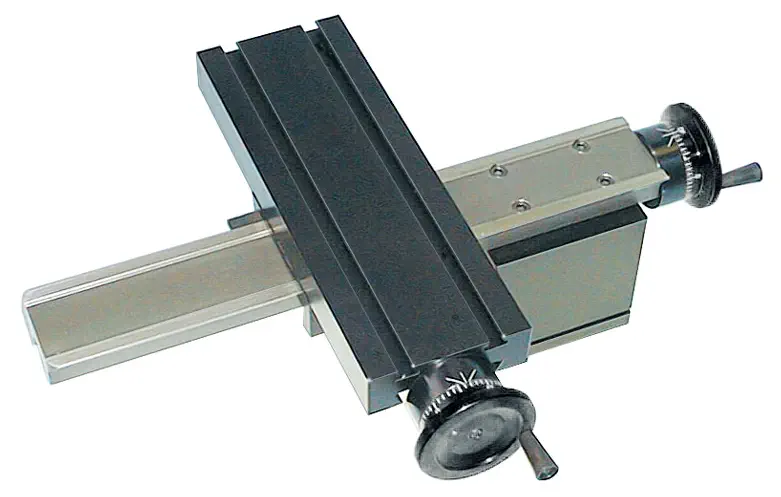 2-Axis Manual Machine Slide with Steel Bed on Raised Base - Dimensions