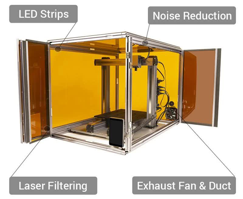 Enclosure for Snapmaker 2.0 3D Printer A350 - Click to Enlarge