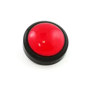 Gros Bouton Poussoir Rouge