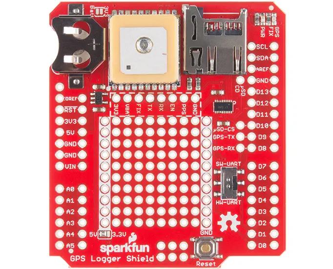 Registrador de Datos GPS para Escudo Arduino - Haga clic para ampliar