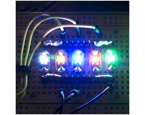LED LilyPad Verde (5 Piezas) - Haga Clic para Ampliar