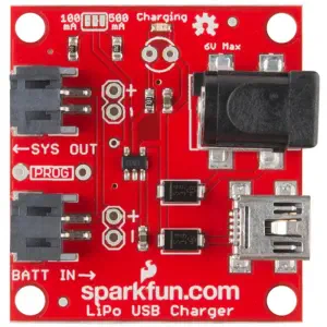 Chargeur LiPoly SFE  - Cellule Unique, Entrée 3,7-7 V