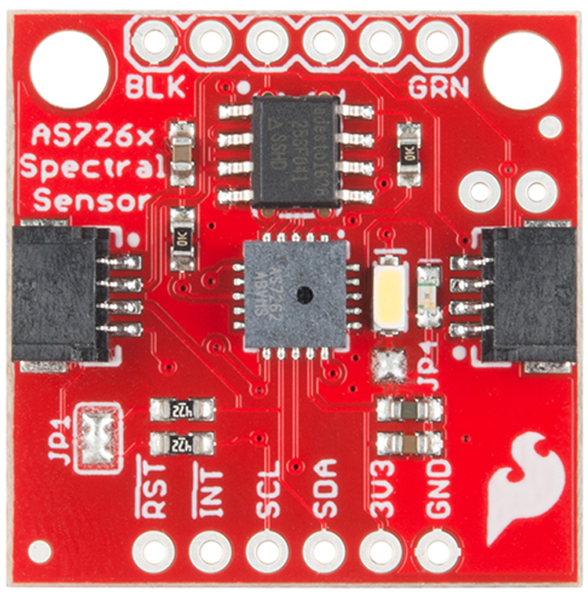 Placa Adaptadora de Sensor Espectral SparkFun - AS7262 Visible (Qwiic) – Haga clic para ampliar