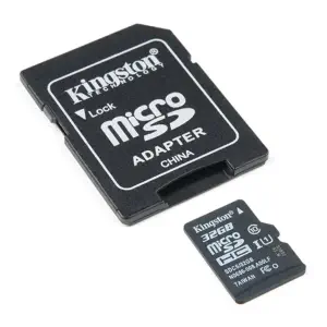 Carte SD/MicroSD 32GB avec Adaptateur Kingston
