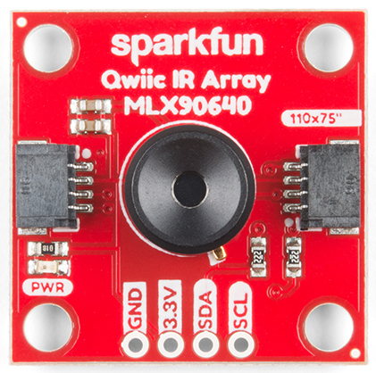SparkFun IR Array Breakout Board - 110 Degree FOV, MLX90640 (Qwiic) - Click to Enlarge
