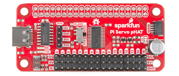 SparkFun Servo pHAT for Raspberry Pi - Click to Enlarge