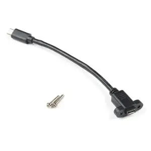 Câble d'extension USB Micro-B à montage sur panneau (6 pouces)