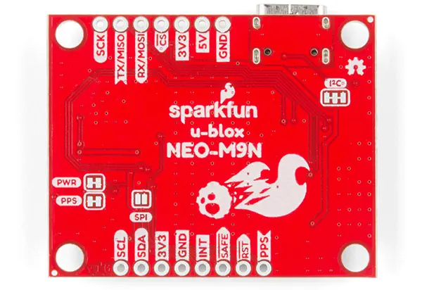 Placa Adaptadora GPS NEO-M9N c/ Chip Antena de SparkFun (Qwiic) - Haga Clic para Ampliar