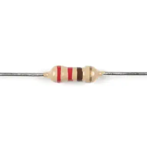 Résistance 220 Ohm 1/4e Watt PTH