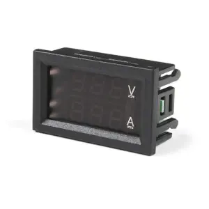 Ampèremètre voltmètre numérique 30V 10A rouge et bleu 