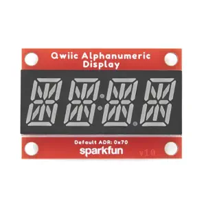 Écran Alphanumérique SparkFun Qwiic - Rouge