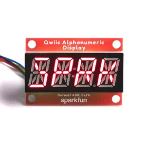 Écran Alphanumérique SparkFun Qwiic - Rouge