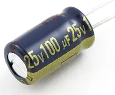 Condensadores de Desacoplamiento Electrolítico - 100uF/25V