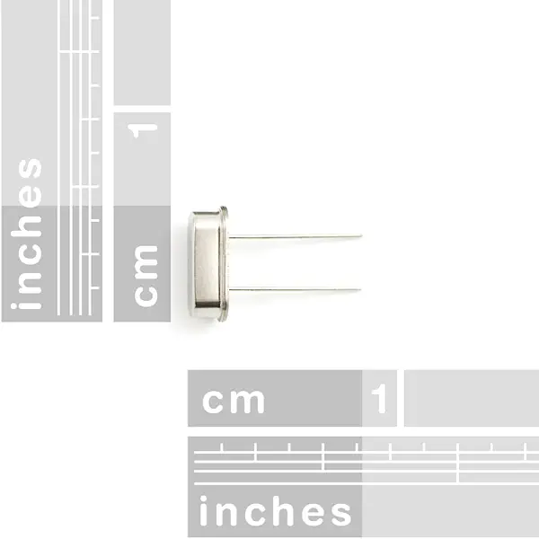 Cristal 16MHz - Dimensiones recortadas