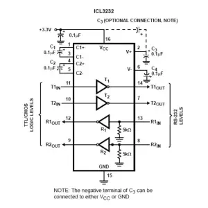 Convertisseur RS232 SMD - MAX3232